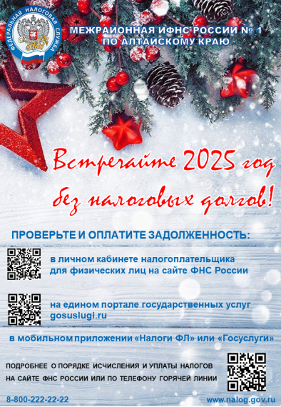 В новый год без налоговых долгов!.